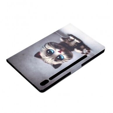 Samsung Tab S6 10.5 fashion dėklas Cat with blue eyes 5