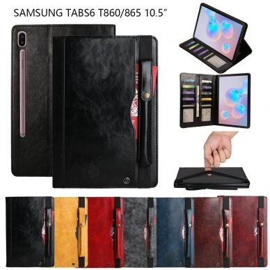 Samsung Tab S6 10.5 juodas CARD dėklas 8