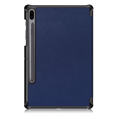 Samsung Tab S6 10.5 mėlynas TRIFOLD dėklas 2