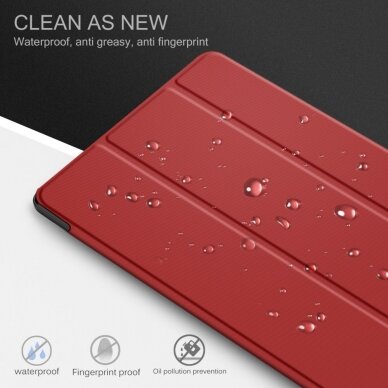 Samsung Tab S6 10.5 raudonas S PEN TRIFOLD dėklas 1