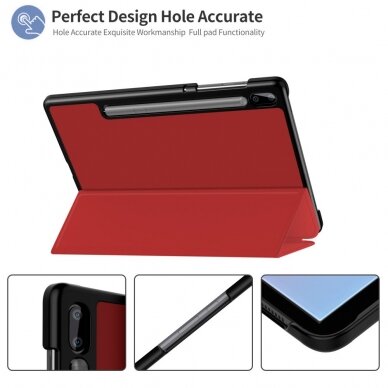 Samsung Tab S6 10.5 raudonas S PEN TRIFOLD dėklas 6