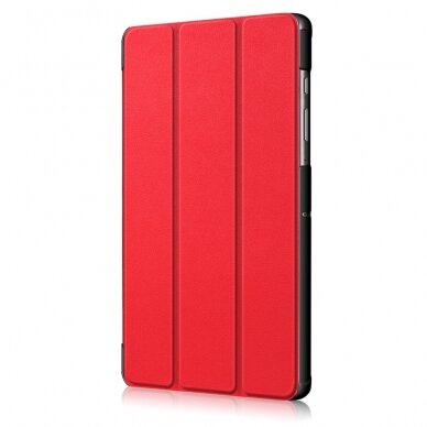 Samsung Tab S6 10.5 raudonas TRIFOLD dėklas 3