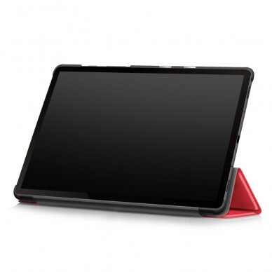 Samsung Tab S6 10.5 raudonas TRIFOLD dėklas 5