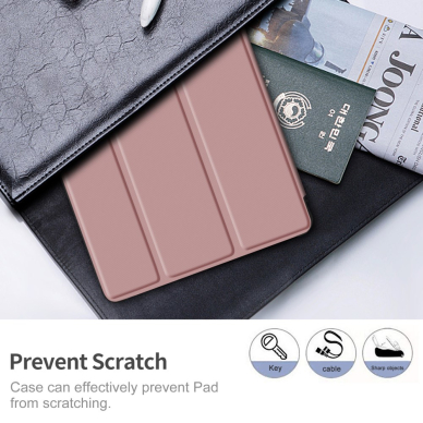 Samsung Tab S6 10.5 rausvas S PEN TRIFOLD dėklas 2