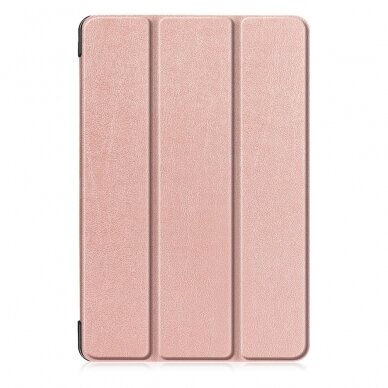 Samsung Tab S6 10.5 rausvas TRIFOLD dėklas 1