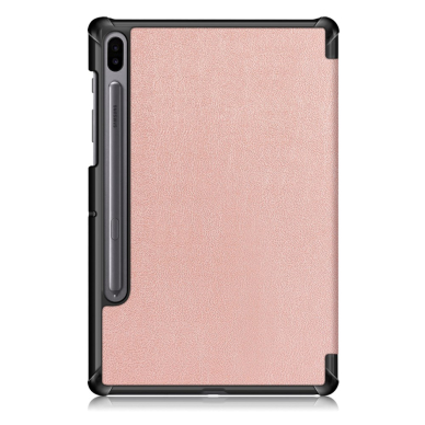 Samsung Tab S6 10.5 rausvas TRIFOLD dėklas 2