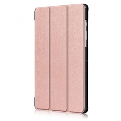 Samsung Tab S6 10.5 rausvas TRIFOLD dėklas 3