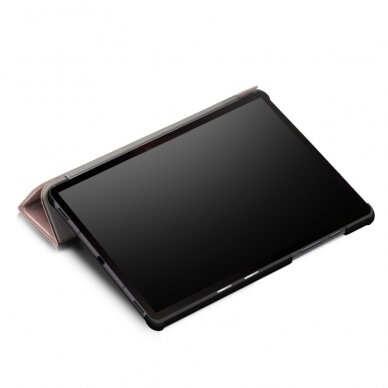 Samsung Tab S6 10.5 rausvas TRIFOLD dėklas 6