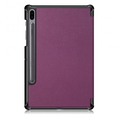 Samsung Tab S6 10.5 violetinis TRIFOLD dėklas 2