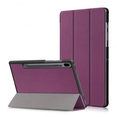 Samsung Tab S6 10.5 violetinis TRIFOLD dėklas