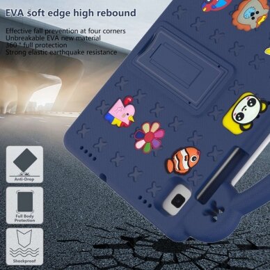 Samsung Tab S6 LITE 10.4 ARMOR KIDS blue su kojele nugarėlė 5