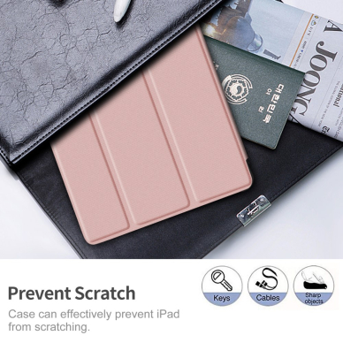 Samsung Tab S6 LITE 10.4 aukso spalvos TRIFOLD dėklas 1
