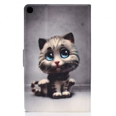 Samsung Tab S6 LITE 10.4 fashion dėklas Cat with blue eyes 2