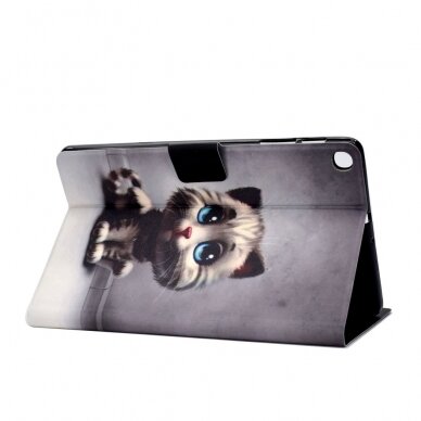 Samsung Tab S6 LITE 10.4 fashion dėklas Cat with blue eyes 3