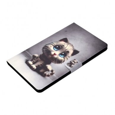 Samsung Tab S6 LITE 10.4 fashion dėklas Cat with blue eyes 4