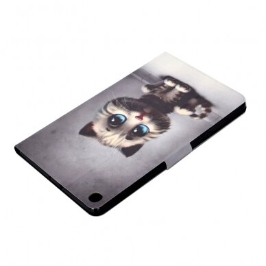 Samsung Tab S6 LITE 10.4 fashion dėklas Cat with blue eyes 5