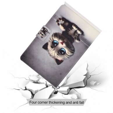Samsung Tab S6 LITE 10.4 fashion dėklas Cat with blue eyes 7