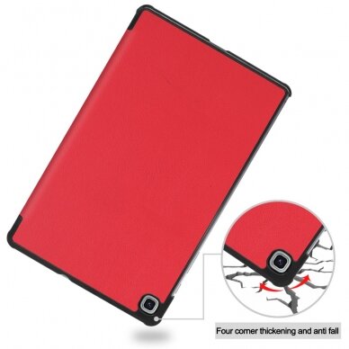 Samsung Tab S6 LITE 10.4 raudonas TRIFOLD dėklas 6