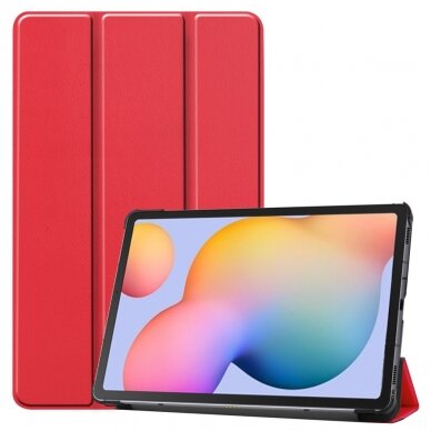 Samsung Tab S6 LITE 10.4 raudonas TRIFOLD dėklas