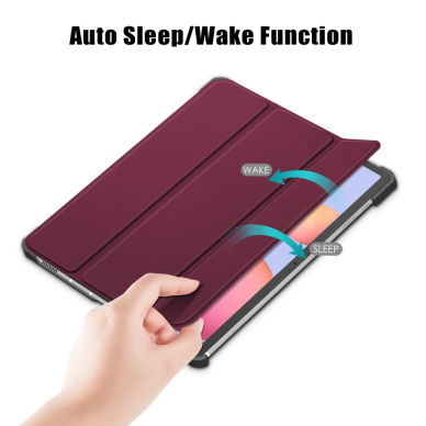 Samsung Tab S7/S8 11" bordo TRIFOLD dėklas 5