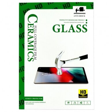 Samsung Tab S7/S8 11" black FLEXIBLE CERAMIC pilnas apsauginis stiklas