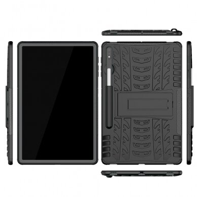 Samsung Tab S7 FE juodas Tracy DEFENDER nugarėlė 1