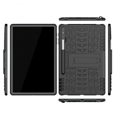 Samsung Tab S7 FE juodas Tracy DEFENDER nugarėlė 1