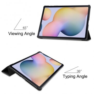 Samsung TAB S7 FE/ S7+/ S8+ 12,4" juodas TRIFOLD dėklas 2