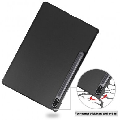 Samsung TAB S7 FE/ S7+/ S8+ 12,4" juodas TRIFOLD dėklas 6