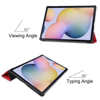 Samsung TAB S7 FE/ S7+/ S8+ 12,4" raudonas TRIFOLD dėklas 2