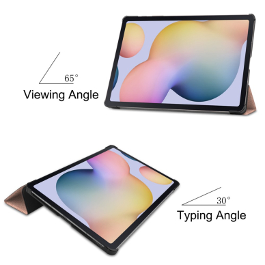 Samsung TAB S7 FE/ S7+/ S8+ 12,4" rausvas TRIFOLD dėklas 2
