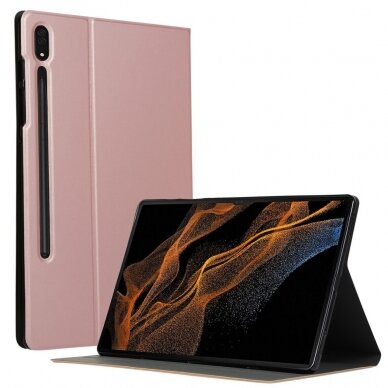 Samsung Tab S8 ULTRA / S9 ULTRA / S10 ULTRA14.6" rausvas SMART COVER dėklas