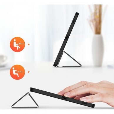 Samsung TAB S9 / S9 FE 11" black DUX DUCIS domo TRIFOLD dėklas 3