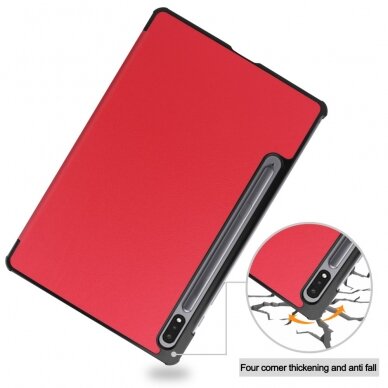 Samsung TAB S9/S9 FE 11" raudonas TRIFOLD dėklas 6