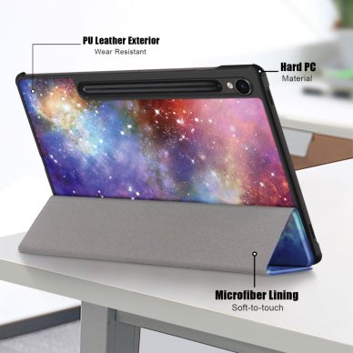Samsung TAB S10 FE / S9 FE 10.9" / S9 11" TRIFOLD dėklas GALAXY 10