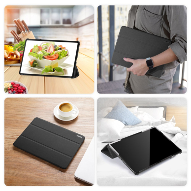 Samsung TAB S9+ / S9 FE+ / S10+ 12.4" Black DUX DUCIS DOMO TRIFOLD dėklas 11