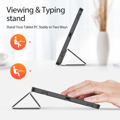 Samsung TAB S9+ / S9 FE+ / S10+ 12.4" Black DUX DUCIS DOMO TRIFOLD dėklas 6