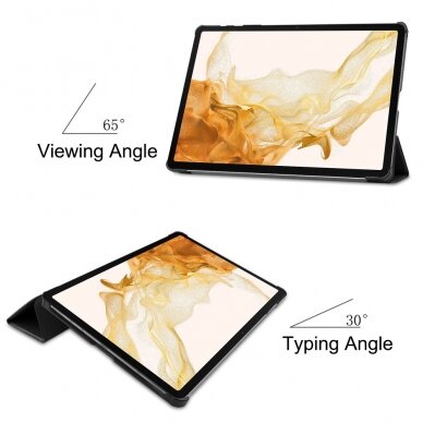 Samsung TAB S9+ / S9 FE+ / S10+ 12.4" black TRIFOLD dėklas 5