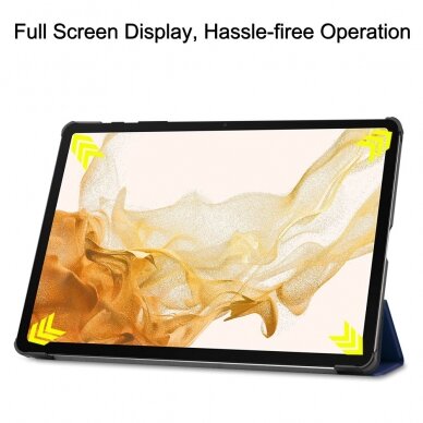 Samsung TAB S9+ / S9 FE+ / S10+ 12.4" blue TRIFOLD dėklas 2