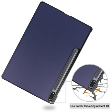 Samsung TAB S9+ / S9 FE+ / S10+ 12.4" blue TRIFOLD dėklas 6