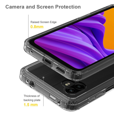 Samsung Xcover 6 PRO skaidri Acrylic+TPU nugarėlė 2