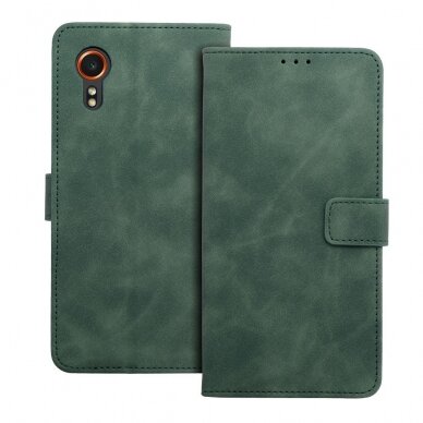 Samsung Xcover 7 green VELVET dėklas 8