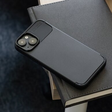 Samsung Xcover 7 juoda Carbon Fiber nugarėlė 12