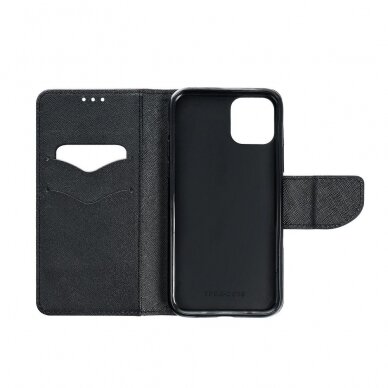 Samsung Xcover3 juodas Fancy diary dėklas 5