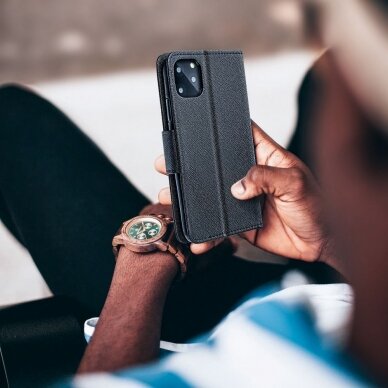 Samsung Xcover3 juodas Fancy diary dėklas 6
