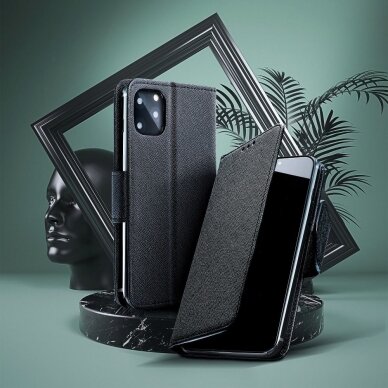 Samsung Xcover3 juodas Fancy diary dėklas 7
