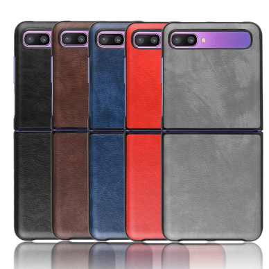 Samsung Z FLIP juoda leather nugarėlė 3