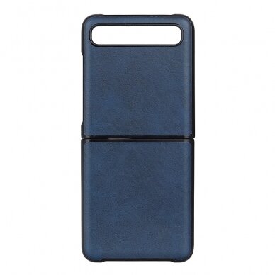 Samsung Z FLIP mėlynas leather nugarėlė
