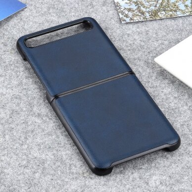 Samsung Z FLIP mėlynas leather nugarėlė 2