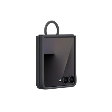 Samsung Z FLIP7 5G Black Original Silicone Ring nugarėlė EF-PF766TBE 3